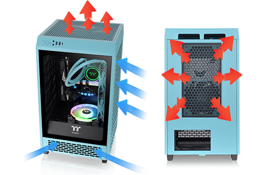 GABINETE THERMALTAKE TOWER 100 SNOW 